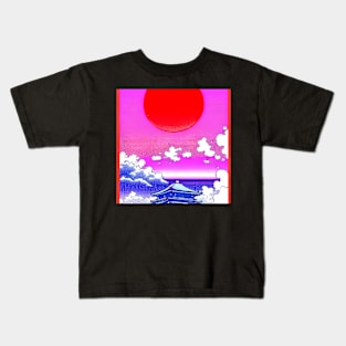 Rising sun above the palace. Kids T-Shirt